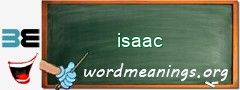 WordMeaning blackboard for isaac